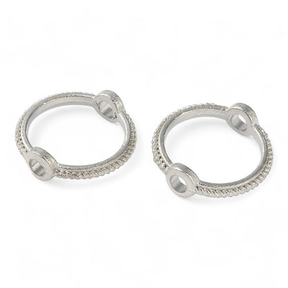 x20 Cadres de Perles en Alliage – Argenté ou Doré – Ø 10,5 mm