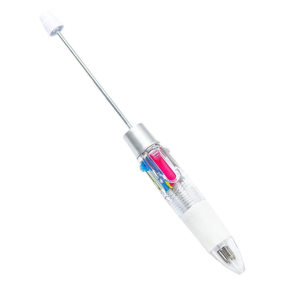 Stylo 4 couleurs à personnaliser – Blanc, Rose ou Violet