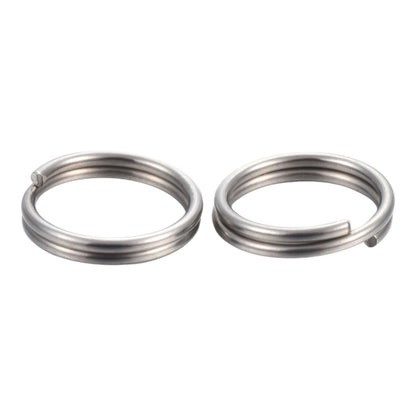 x20 Anneaux de Jonction Doubles en Acier Inoxydable 304 – 0.7 x 6 mm – Argentés ou Dorés