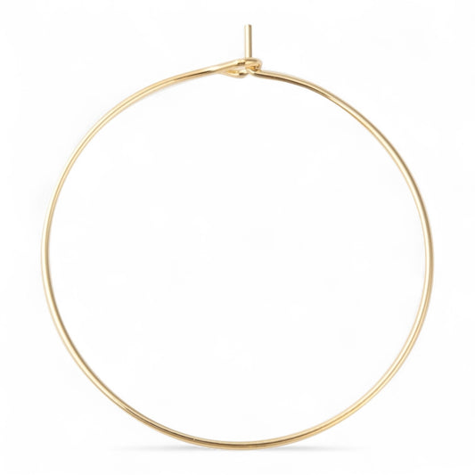 x1 paire Créoles en acier inoxydable 316L – Plaqué or 18K ou acier