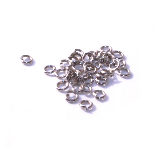 Anneaux de jonction (jump rings) couleur Argenté foncé, taille au choix