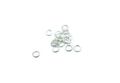 Anneaux de jonction (jump rings) couleur Argenté clair, taille au choix