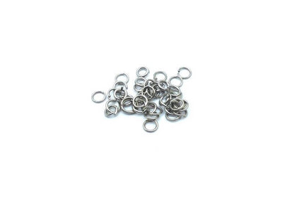 Anneaux de jonction (jump rings) couleur Argenté foncé, taille au choix