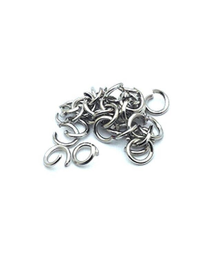 Anneaux de jonction (jump rings) couleur Argenté foncé, taille au choix