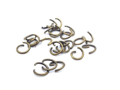 Anneaux de jonction (jump rings) couleur Bronze, taille au choix
