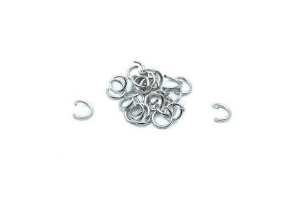 Anneaux de jonction (jump rings) couleur Argenté foncé, taille au choix