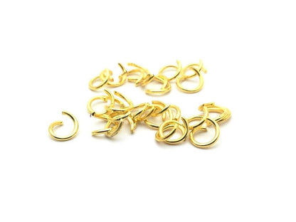 Anneaux de jonction (jump rings) couleur Doré, taille au choix