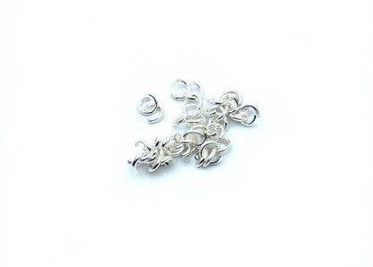 Anneaux de jonction (jump rings) couleur Argenté clair, taille au choix
