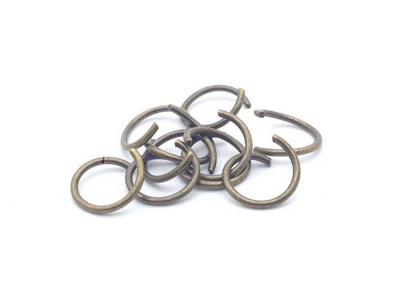 Anneaux de jonction (jump rings) couleur Bronze, taille au choix