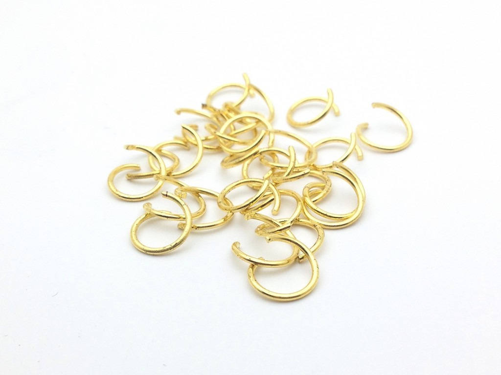 Anneaux de jonction (jump rings) couleur Doré, taille au choix