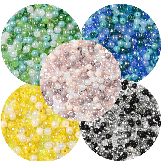 Collection de Perles en verre – “Tiny Color” – 4 mm x20g