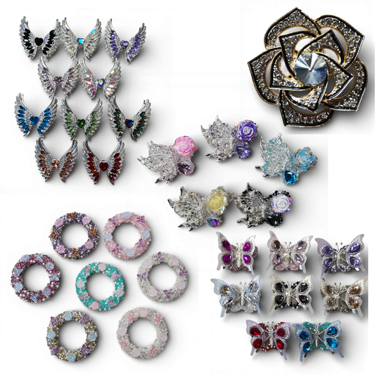 x1 Perle strass décorative – Spécial stylos à tige – Modèles et tailles au choix