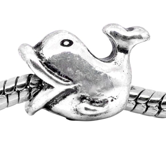 Perle Charm Européen Baleine – Gros Trou 4,5 mm