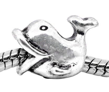 Perle Charm Européen Baleine – Gros Trou 4,5 mm