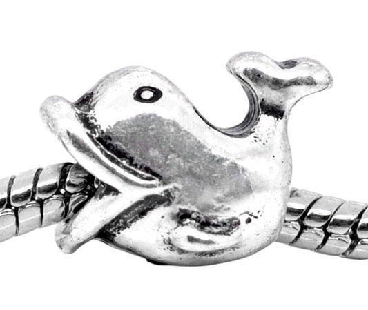 Perle Charm Européen Baleine – Gros Trou 4,5 mm