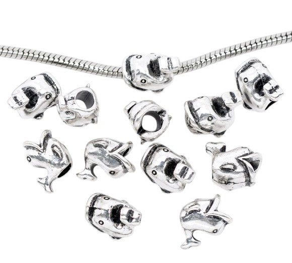 Perle Charm Européen Baleine – Gros Trou 4,5 mm