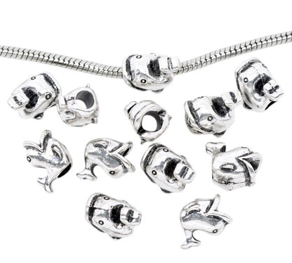 Perle Charm Européen Baleine – Gros Trou 4,5 mm