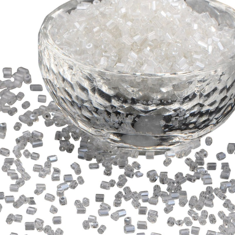 Perles de rocaille "cut" en verre – Taille 11/0 (~2,2mm) -25g