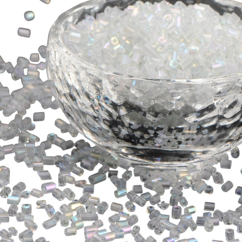 Perles de rocaille "cut" en verre – Taille 11/0 (~2,2mm) -25g