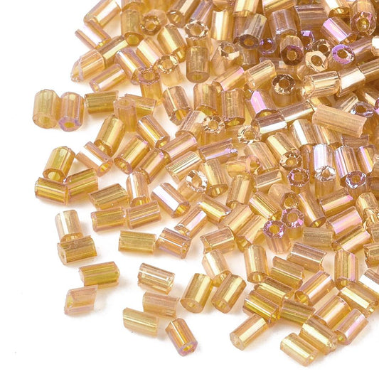 Perles de rocaille "cut" en verre – Taille 11/0 (~2,2mm) -25g