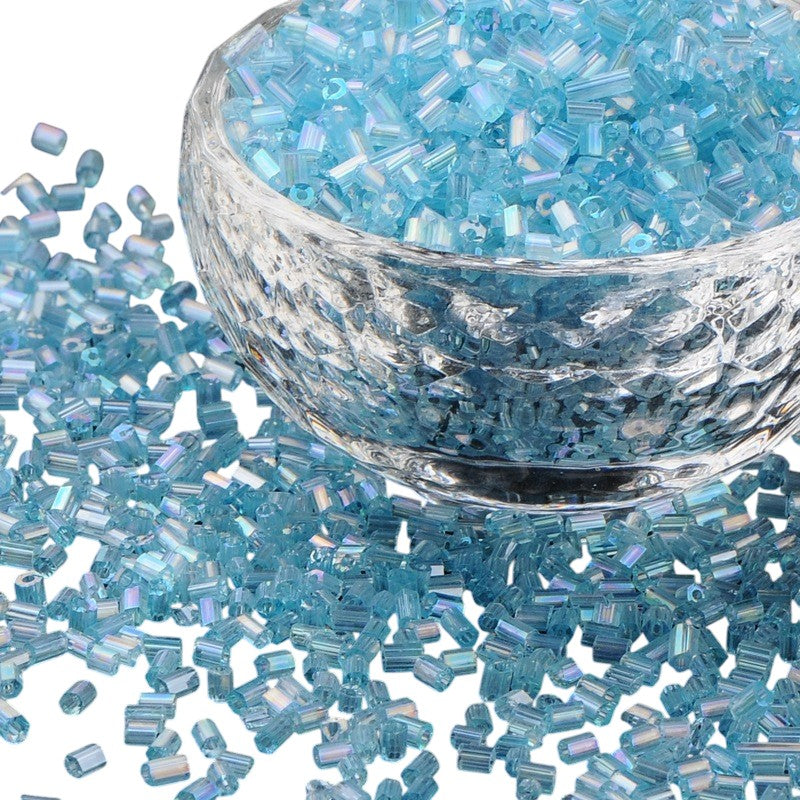 Perles de rocaille "cut" en verre – Taille 11/0 (~2,2mm) -25g