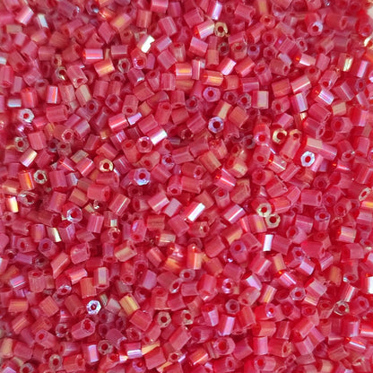 Perles de rocaille "cut" en verre – Taille 11/0 (~2,2mm) -25g