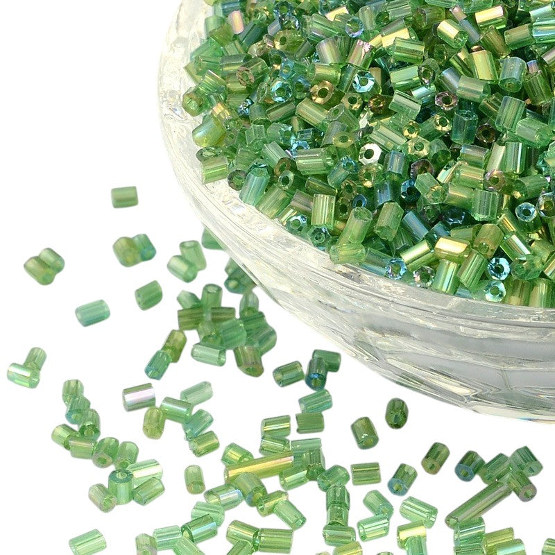 Perles de rocaille "cut" en verre – Taille 11/0 (~2,2mm) -25g