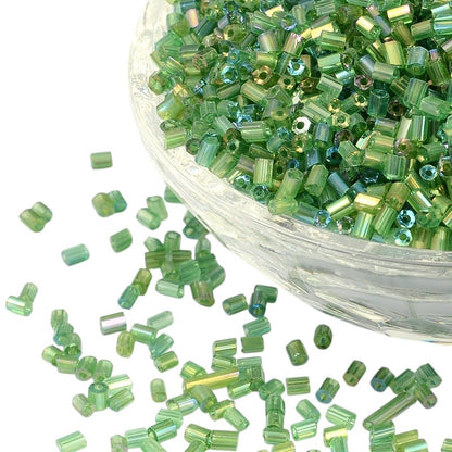Perles de rocaille "cut" en verre – Taille 11/0 (~2,2mm) -25g