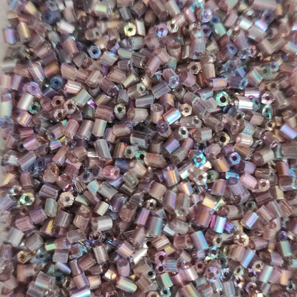Perles de rocaille "cut" en verre – Taille 11/0 (~2,2mm) -25g