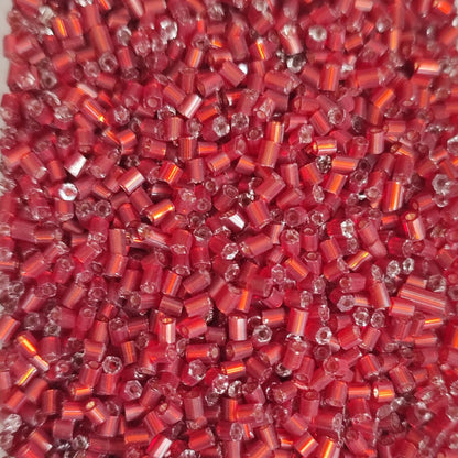 Perles de rocaille "cut" en verre – Taille 11/0 (~2,2mm) -25g
