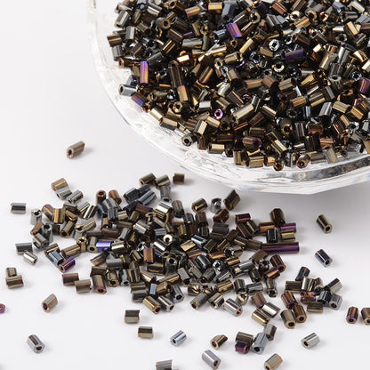 Perles de rocaille "cut" en verre – Taille 11/0 (~2,2mm) -25g