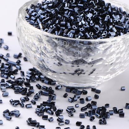 Perles de rocaille "cut" en verre – Taille 11/0 (~2,2mm) -25g