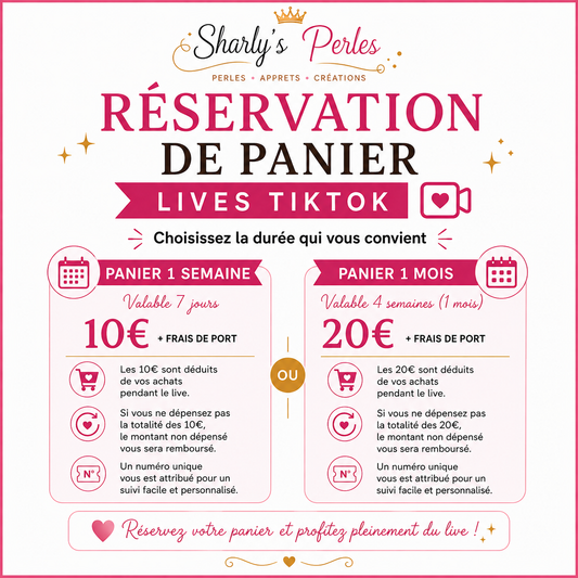 Réservation de Panier – Vente directe Live | Acompte + Frais de livraison