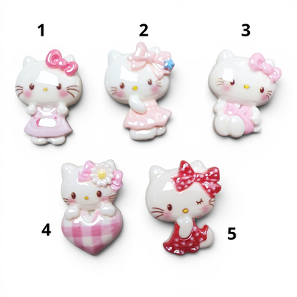 Perles figurines acrylique Hello Kitty – 5 modèles au choix – Compatibles tiges