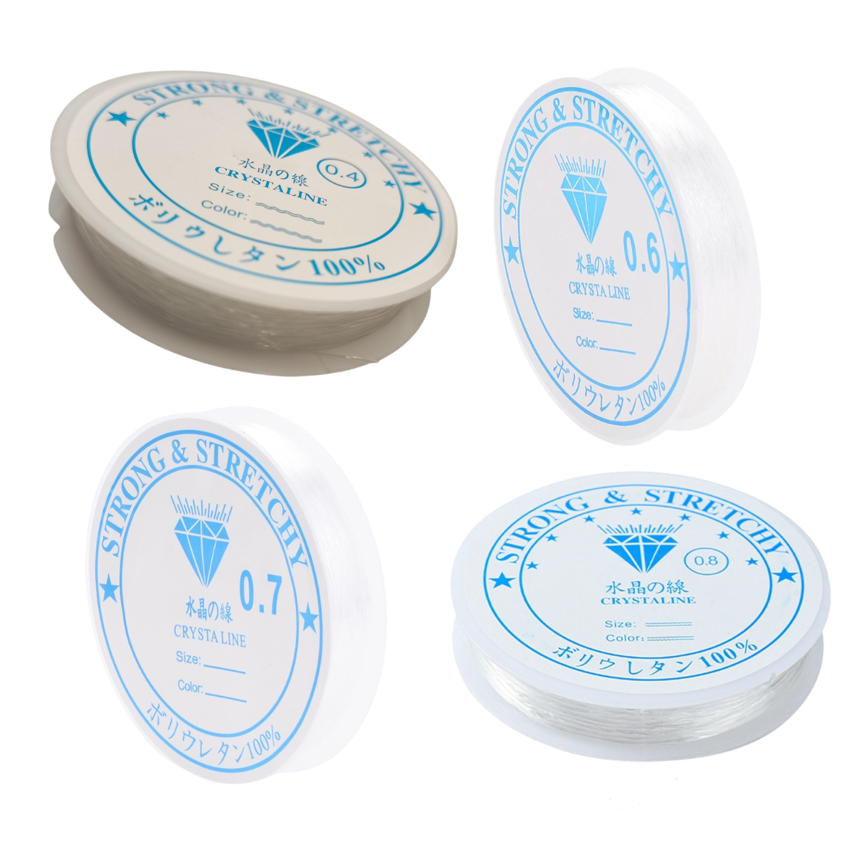 Bobine de Fil Élastique Transparent – Plusieurs diamètres disponibles