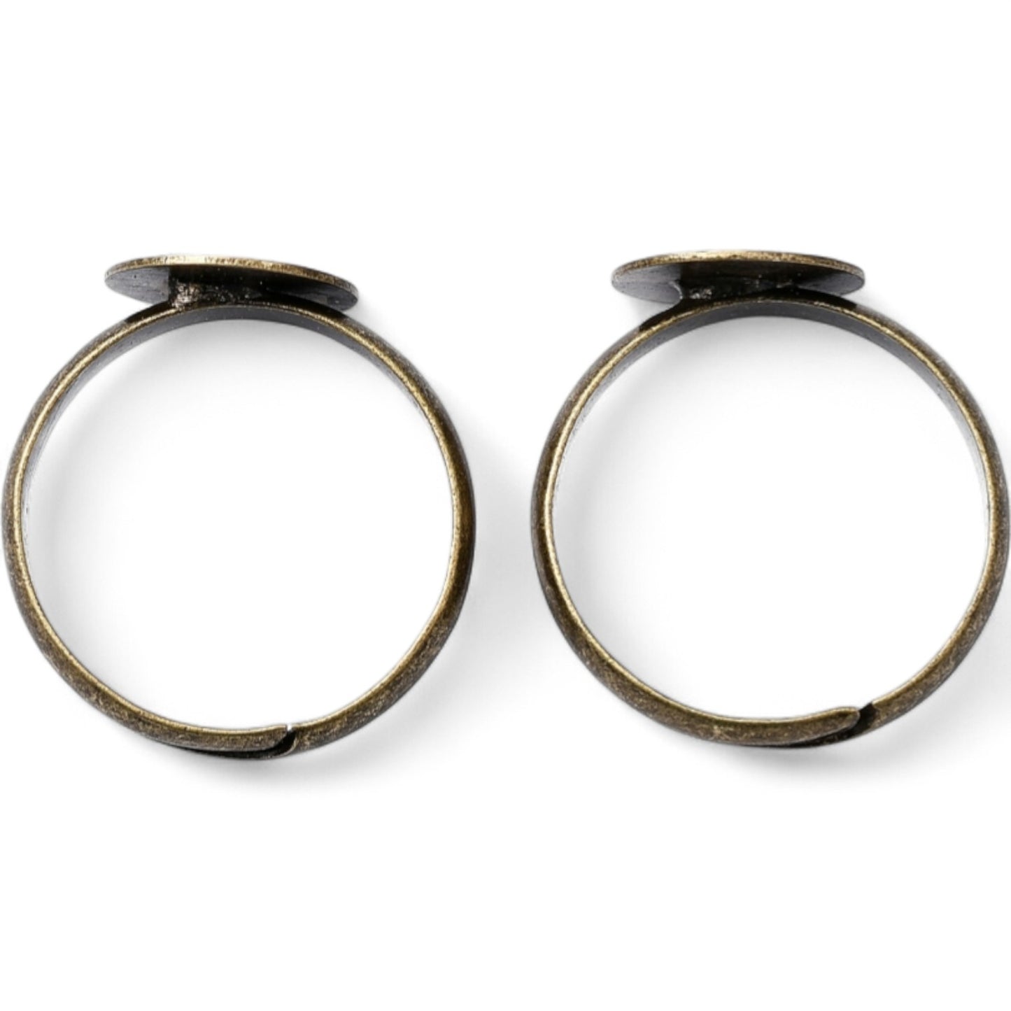 x1 Support de Bague Réglable – Plateau 10 mm – Finition Bronze