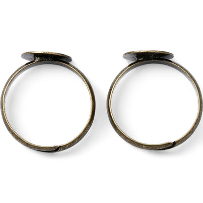 x1 Support de Bague Réglable – Plateau 10 mm – Finition Bronze