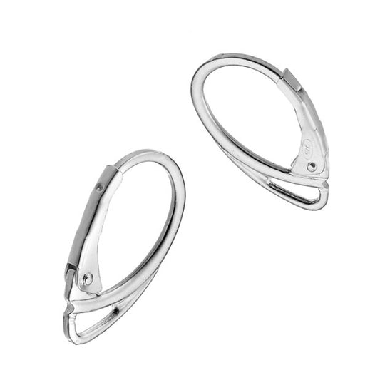 1 paire de dormeuses Goutte en Argent 925 – 18mm | Fil 0,8mm