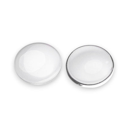 x2 ou x5 cabochons demi-ronds en Verre Transparent – 12 à 30 mm