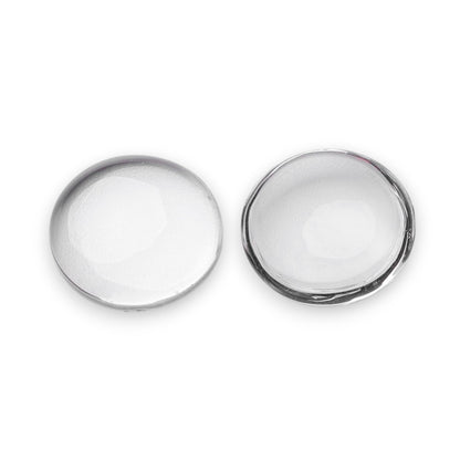 x2 ou x5 cabochons demi-ronds en Verre Transparent – 12 à 30 mm