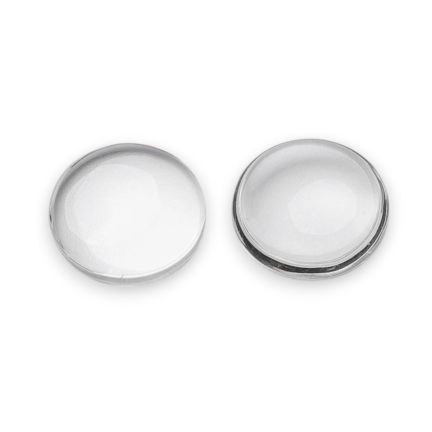 x2 ou x5 cabochons demi-ronds en Verre Transparent – 12 à 30 mm