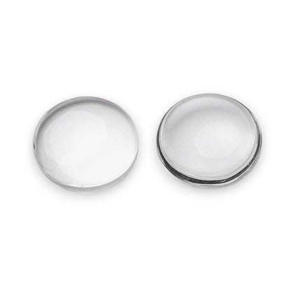 x2 ou x5 cabochons demi-ronds en Verre Transparent – 12 à 30 mm
