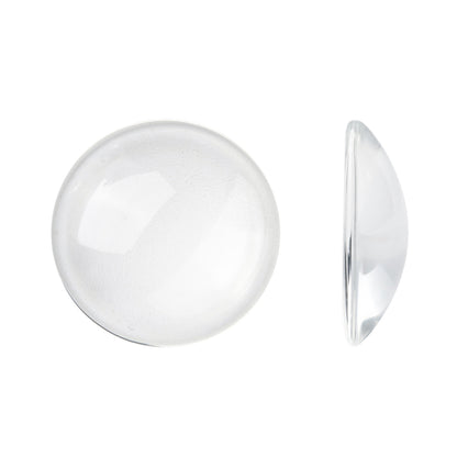 x2 ou x5 cabochons demi-ronds en Verre Transparent – 12 à 30 mm