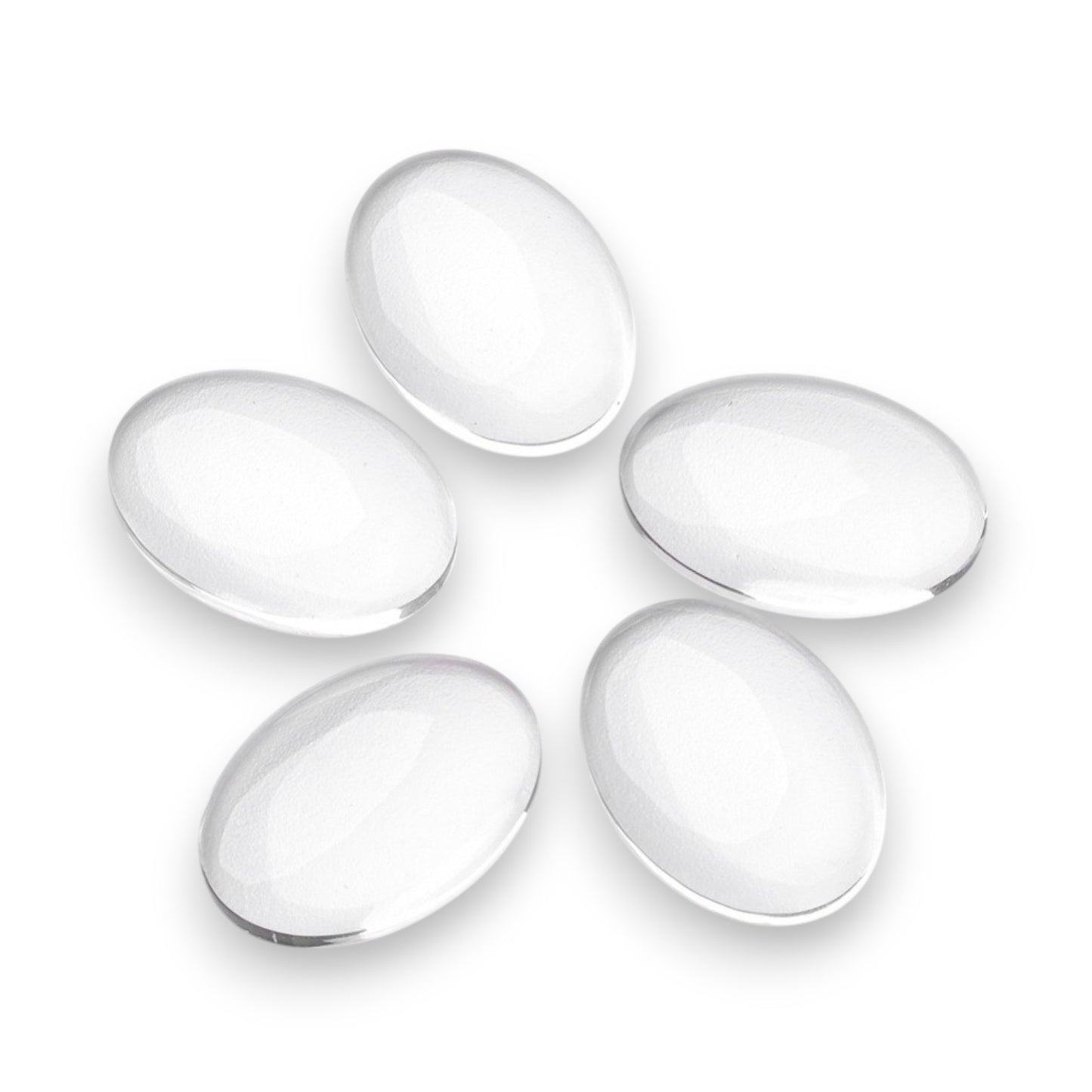 Cabochons Ovale en Verre Transparent – 18x13 mm ou 25x18 mm