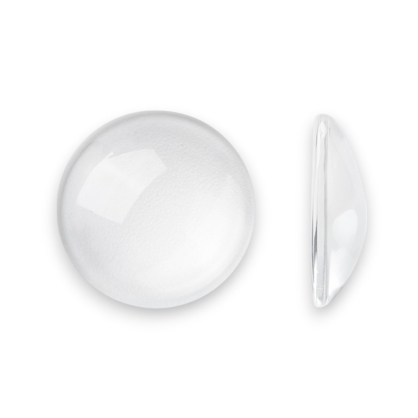 x2 ou x5 cabochons demi-ronds en Verre Transparent – 12 à 30 mm