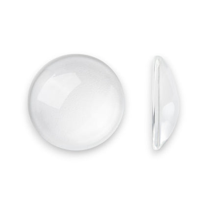 x2 ou x5 cabochons demi-ronds en Verre Transparent – 12 à 30 mm