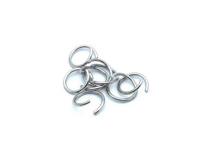 Anneaux de jonction (jump rings) couleur Argenté foncé, taille au choix