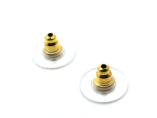 x10 poussoirs forme cloche avec collerette plastique, 11x7mm, couleurs au choix