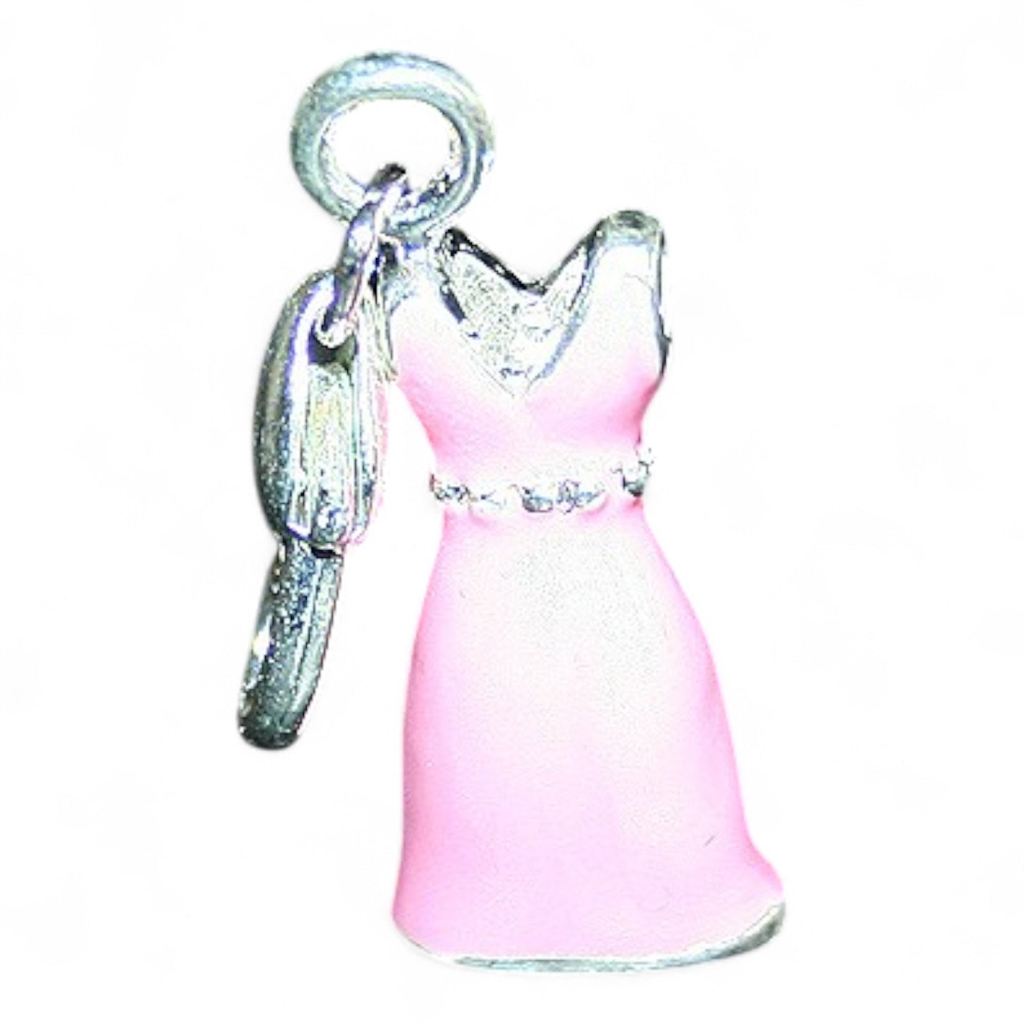 x1 Charm Robe de Cocktail Émaillé – 38 mm | Rouge, Violet, Rose ou Bleu