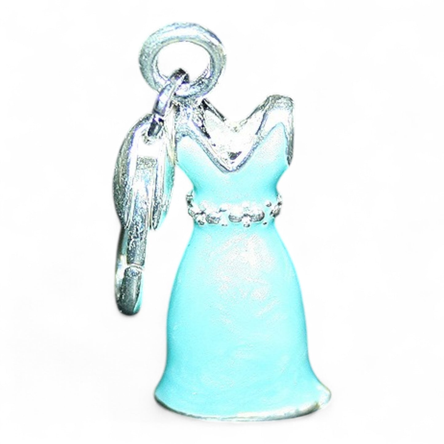 x1 Charm Robe de Cocktail Émaillé – 38 mm | Rouge, Violet, Rose ou Bleu